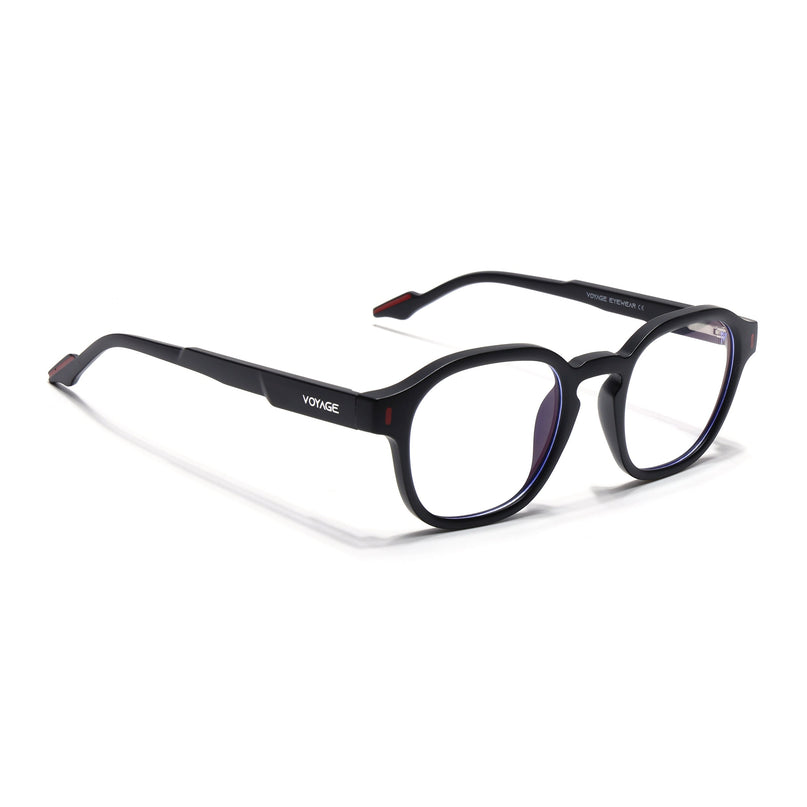 Voyage Black Wayfarer Eyeglasses for Men & Women (SV004FMG7453-C1)