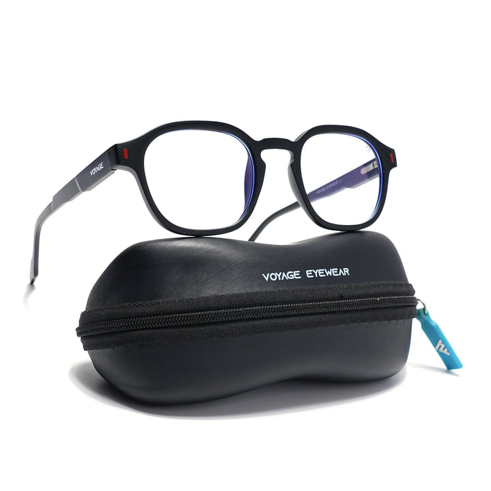 Voyage Black Wayfarer Eyeglasses for Men & Women (SV004FMG7453-C1)