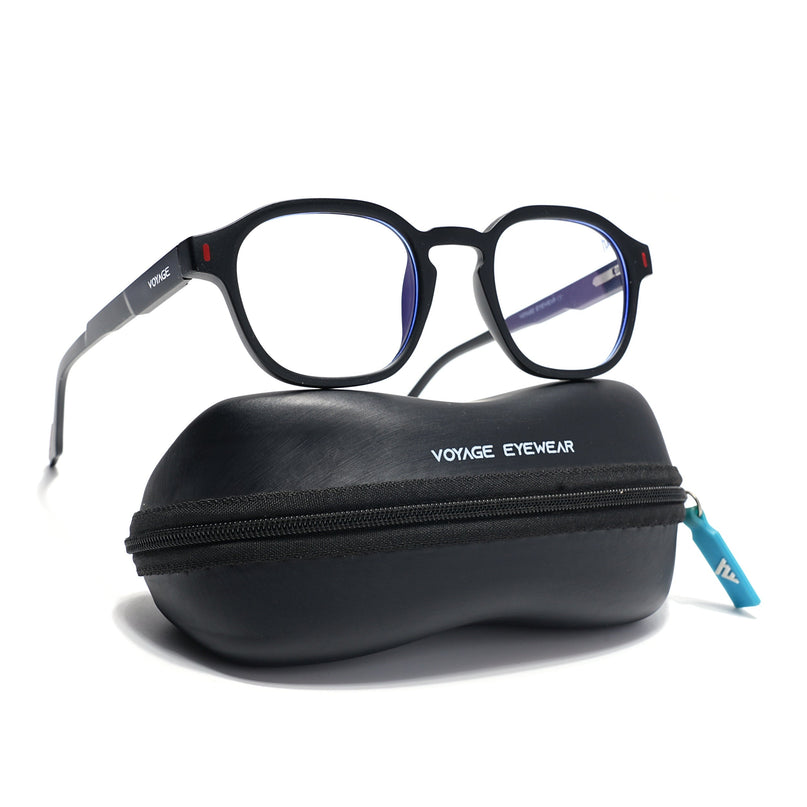 Voyage Black Wayfarer Eyeglasses for Men & Women (SV004FMG7453-C1)