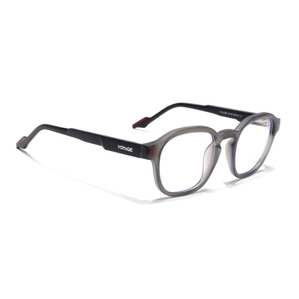Voyage Dark Grey Wayfarer Eyeglasses for Men & Women (SV004FMG7456-C4)