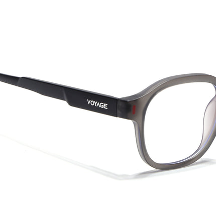 Voyage Dark Grey Wayfarer Eyeglasses for Men & Women (SV004FMG7456-C4)