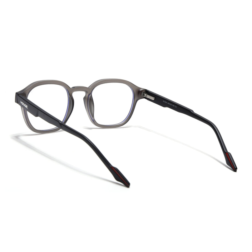 Voyage Dark Grey Wayfarer Eyeglasses for Men & Women (SV004FMG7456-C4)