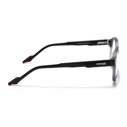 Voyage Dark Grey Wayfarer Eyeglasses for Men & Women (SV004FMG7456-C4)