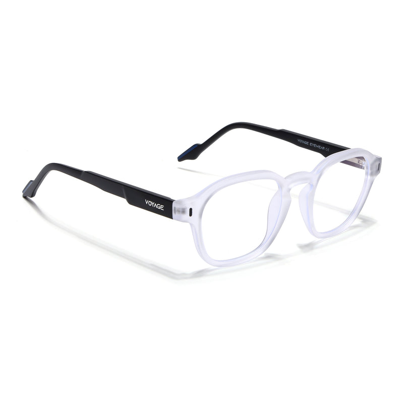 Voyage Transparent Wayfarer Eyeglasses for Men & Women (SV004FMG7460-C8)