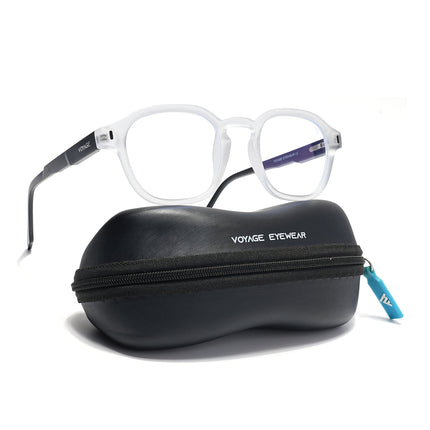 Voyage Transparent Wayfarer Eyeglasses for Men & Women (SV004FMG7460-C8)