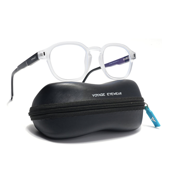 Voyage Transparent Wayfarer Eyeglasses for Men & Women (SV004FMG7460-C8)