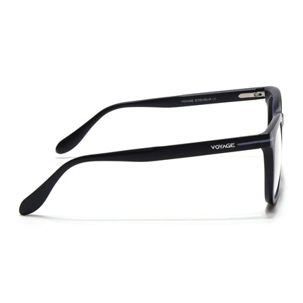 Voyage Black Square Eyeglasses for Men & Women (SV005FMG7463-C3)