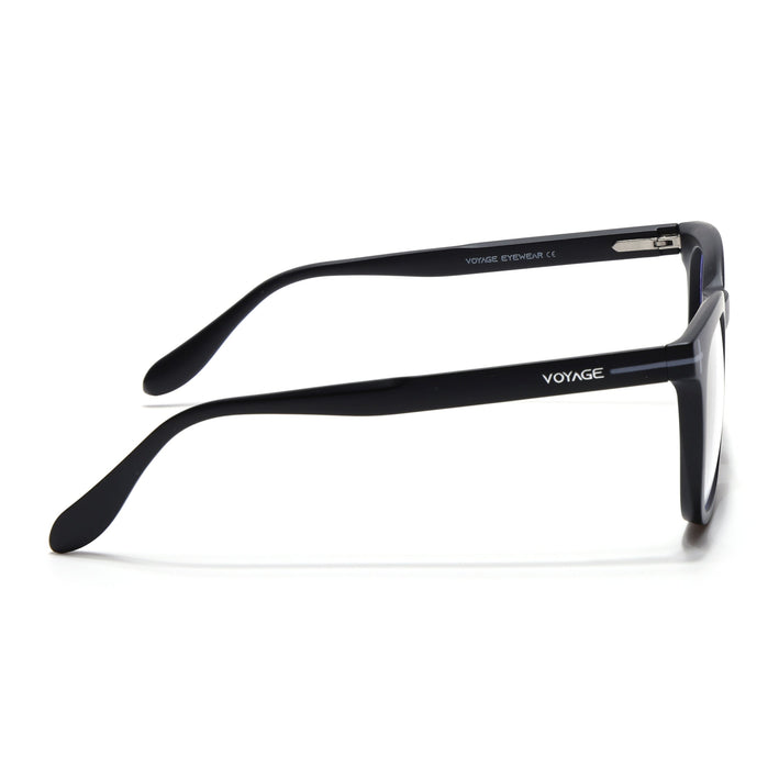 Voyage Black Square Eyeglasses for Men & Women (SV005FMG7463-C3)