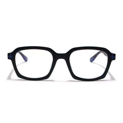 Voyage Black Rectangle Eyeglasses for Men & Women (SV006FMG7470-C2)
