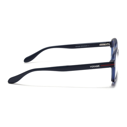 Voyage Blue Rectangle Eyeglasses for Men & Women (SV006FMG7472-C4)