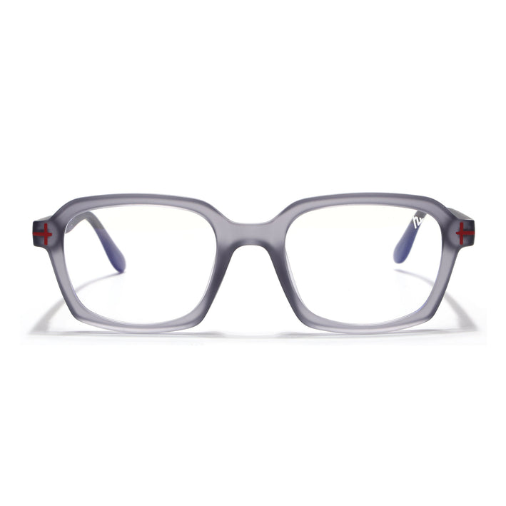 Voyage Grey Rectangle Eyeglasses for Men & Women (SV006FMG7474-C6)