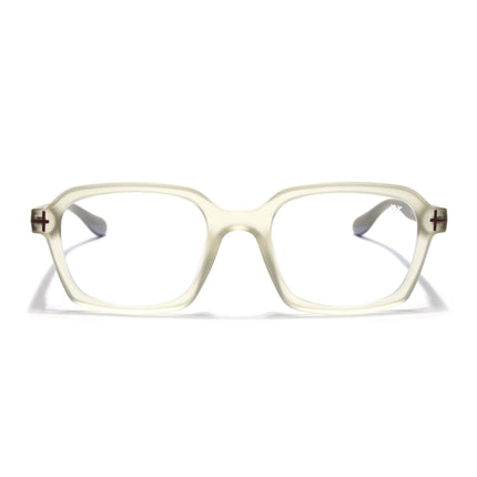 Voyage Light Grey Rectangle Eyeglasses for Men & Women (SV006FMG7475-C7)