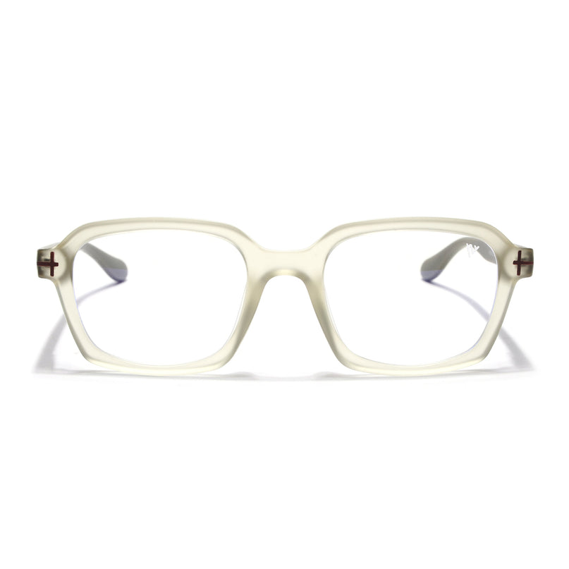 Voyage Light Grey Rectangle Eyeglasses for Men & Women (SV006FMG7475-C7)