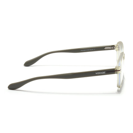 Voyage Light Grey Rectangle Eyeglasses for Men & Women (SV006FMG7475-C7)