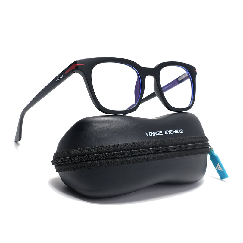Voyage Black Wayfarer Eyeglasses for Men & Women (SV007FMG7477-C1)