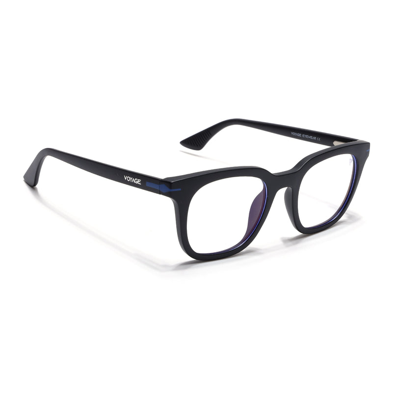 Voyage Black Wayfarer Eyeglasses for Men & Women (SV007FMG7478-C2)