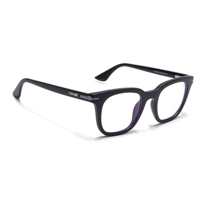 Voyage Black Wayfarer Eyeglasses for Men & Women (SV007FMG7479-C3)