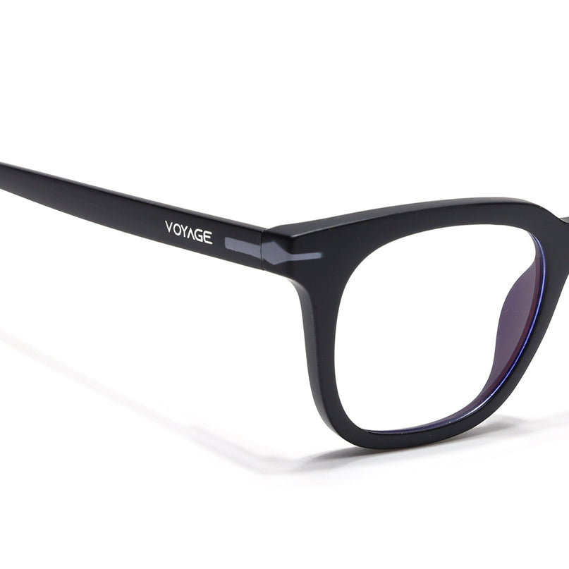 Voyage Black Wayfarer Eyeglasses for Men & Women (SV007FMG7479-C3)