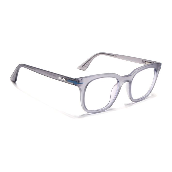 Voyage Light Grey Wayfarer Eyeglasses for Men & Women (SV007FMG7481-C5)