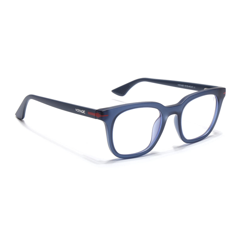 Voyage Blue Wayfarer Eyeglasses for Men & Women (SV007FMG7482-C6)