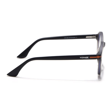 Voyage Dark Grey Round Eyeglasses for Men & Women (SV008FMG7488-C4)