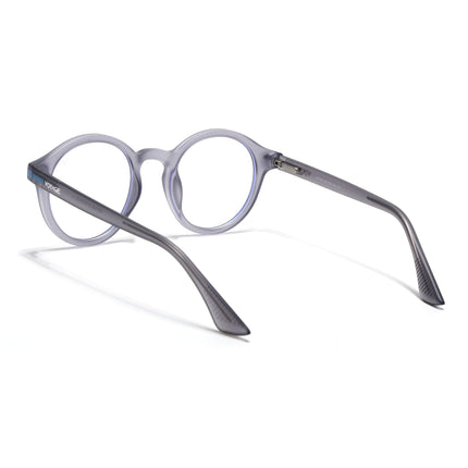 Voyage Light Grey Round Eyeglasses for Men & Women (SV008FMG7489-C5)