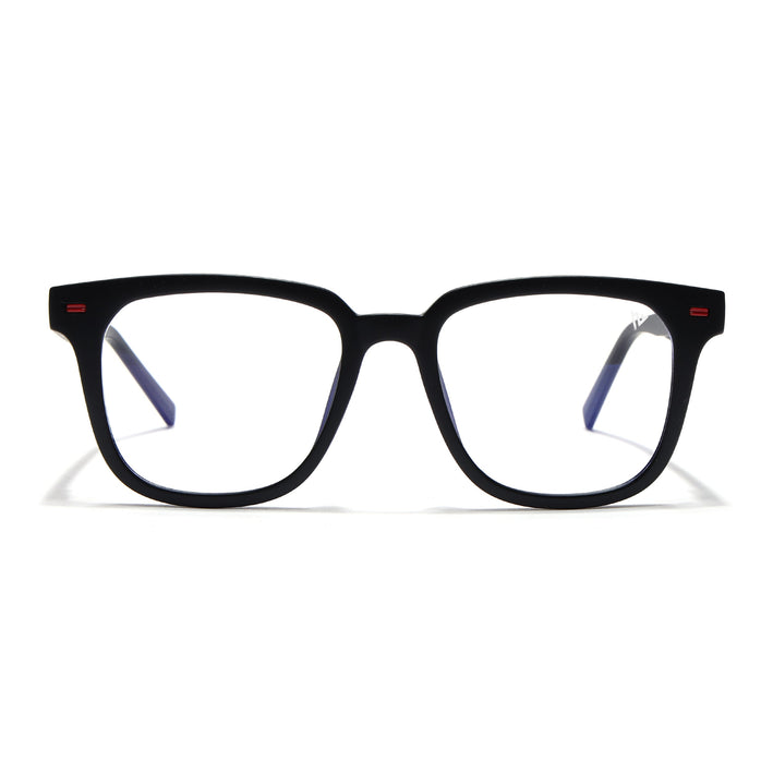 Voyage Black Square Eyeglasses for Men & Women (SV009FMG7493-C1)