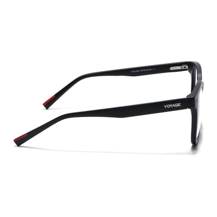Voyage Black Square Eyeglasses for Men & Women (SV009FMG7493-C1)