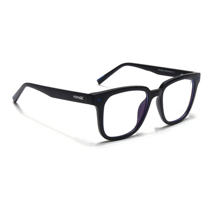 Voyage Black Square Eyeglasses for Men & Women (SV009FMG7494-C2)