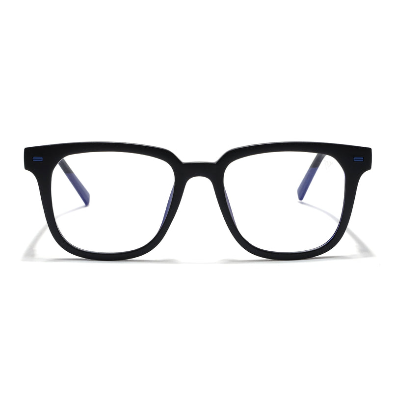 Voyage Black Square Eyeglasses for Men & Women (SV009FMG7494-C2)