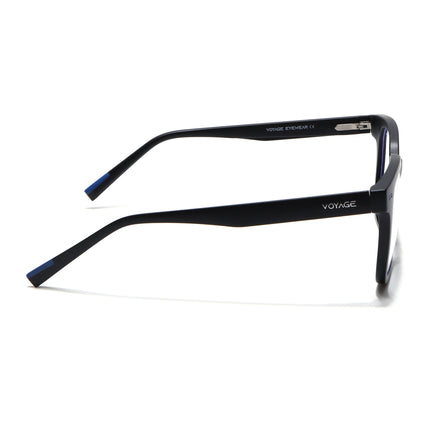 Voyage Black Square Eyeglasses for Men & Women (SV009FMG7494-C2)
