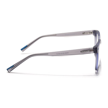 Voyage Light Grey Square Eyeglasses for Men & Women (SV009FMG7497-C5)