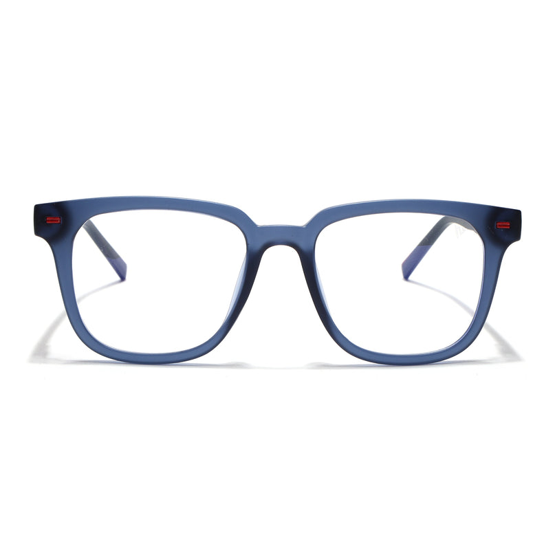 Voyage Blue Square Eyeglasses for Men & Women (SV009FMG7498-C6)