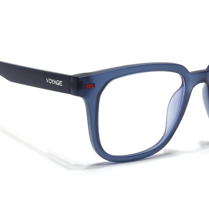 Voyage Blue Square Eyeglasses for Men & Women (SV009FMG7498-C6)