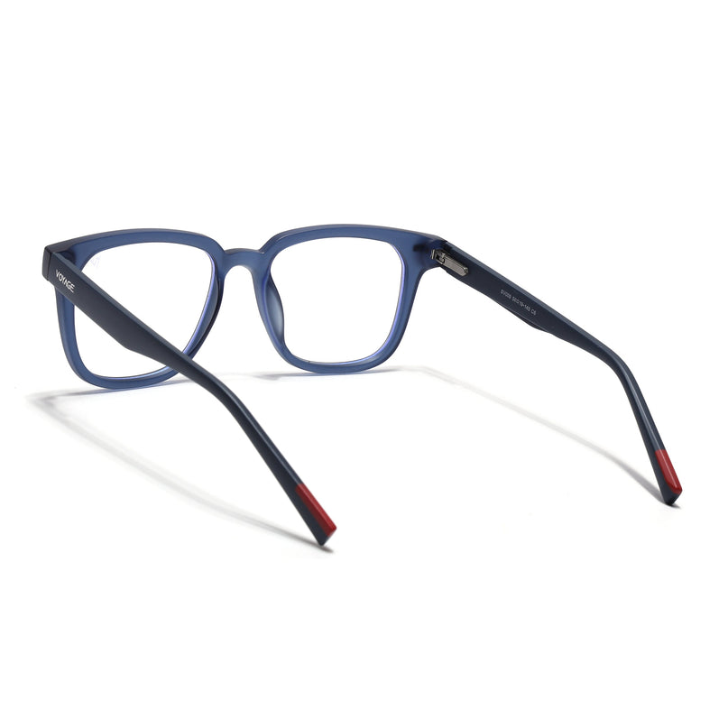 Voyage Blue Square Eyeglasses for Men & Women (SV009FMG7498-C6)