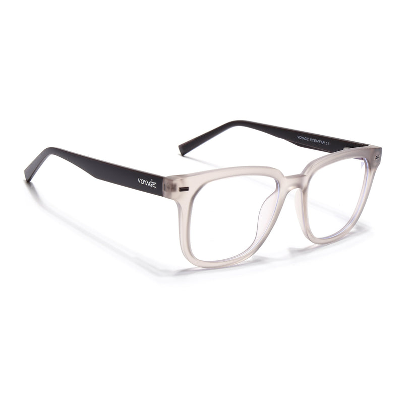 Voyage Brown Square Eyeglasses for Men & Women (SV009FMG7499-C7)