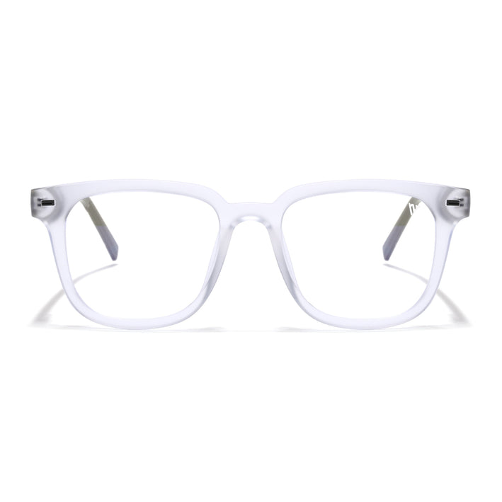 Voyage Transparent Square Eyeglasses for Men & Women (SV009FMG7500-C8)