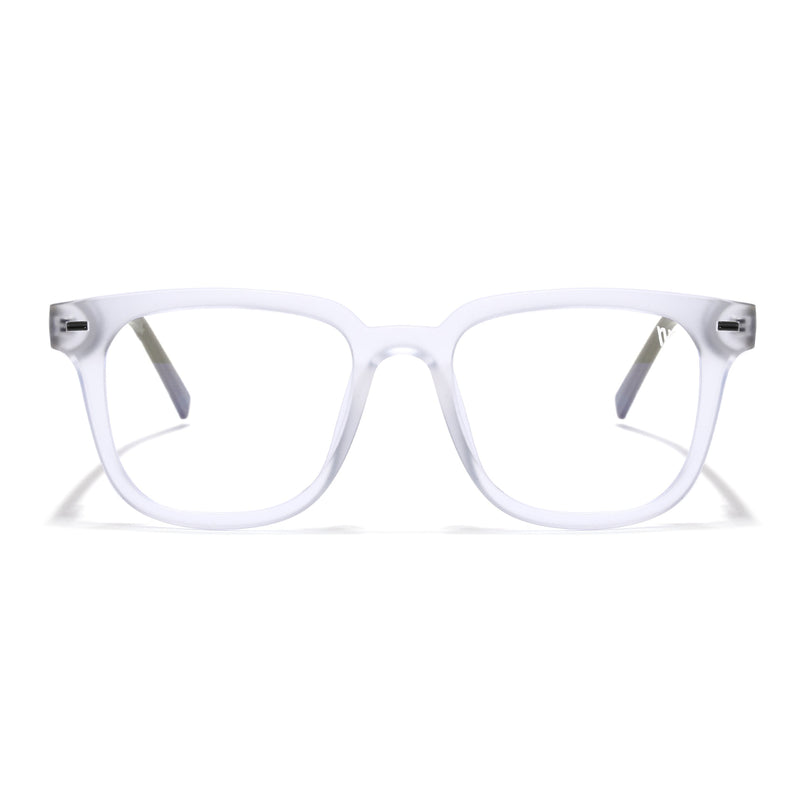 Voyage Transparent Square Eyeglasses for Men & Women (SV009FMG7500-C8)