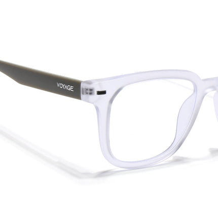Voyage Transparent Square Eyeglasses for Men & Women (SV009FMG7500-C8)