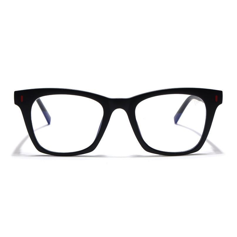 Voyage Black Wayfarer Eyeglasses for Men & Women (SV010FMG7501-C1)