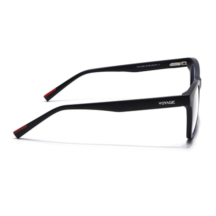 Voyage Black Wayfarer Eyeglasses for Men & Women (SV010FMG7501-C1)