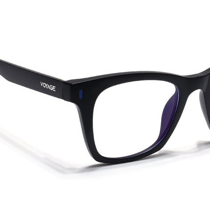 Voyage Black Wayfarer Eyeglasses for Men & Women (SV010FMG7502-C2)
