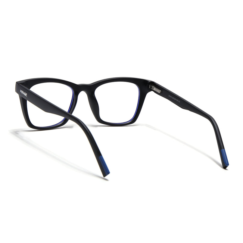 Voyage Black Wayfarer Eyeglasses for Men & Women (SV010FMG7502-C2)
