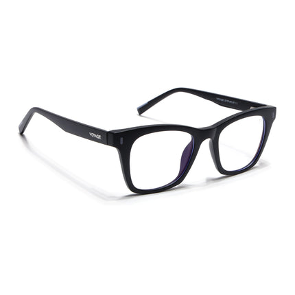 Voyage Black Wayfarer Eyeglasses for Men & Women (SV010FMG7503-C3)