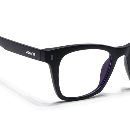Voyage Black Wayfarer Eyeglasses for Men & Women (SV010FMG7503-C3)