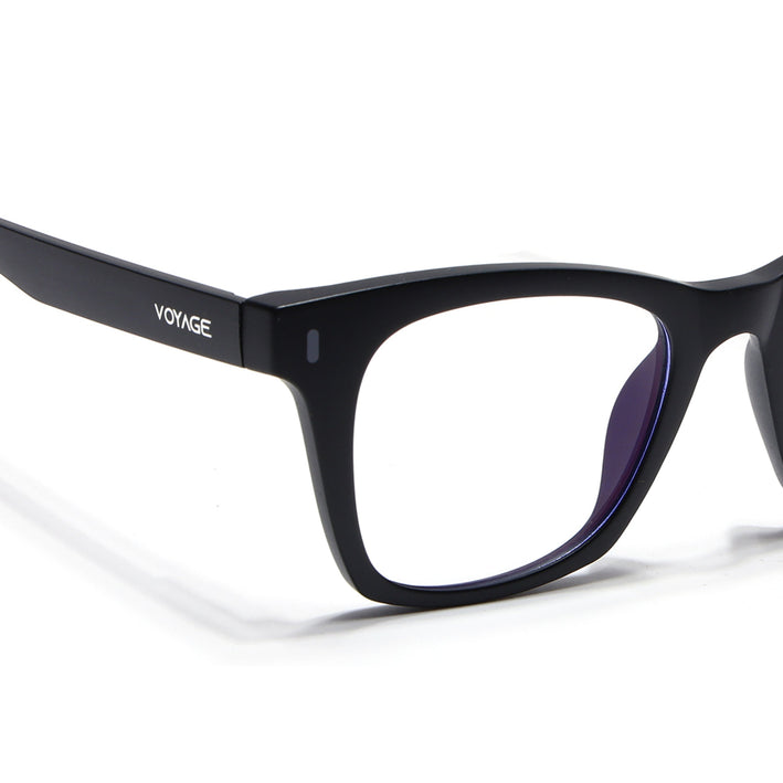 Voyage Black Wayfarer Eyeglasses for Men & Women (SV010FMG7503-C3)