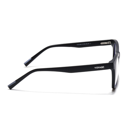 Voyage Black Wayfarer Eyeglasses for Men & Women (SV010FMG7503-C3)
