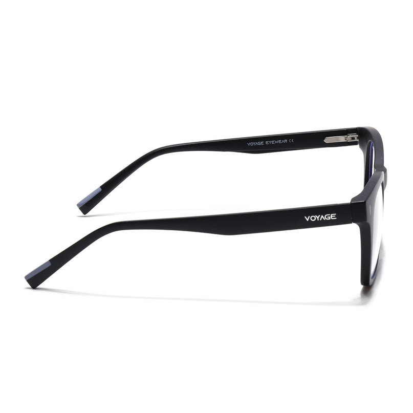 Voyage Black Wayfarer Eyeglasses for Men & Women (SV010FMG7503-C3)