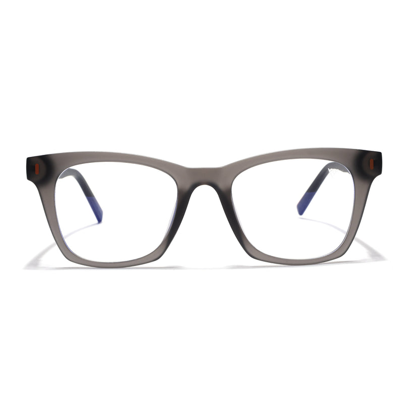 Voyage Dark Grey Wayfarer Eyeglasses for Men & Women (SV010FMG7504-C4)