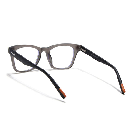 Voyage Dark Grey Wayfarer Eyeglasses for Men & Women (SV010FMG7504-C4)